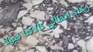 رخام ايطالي ألواح وكاونترات مغاسل ضيوف ٢٠٢٤ كالاكتا فيولا