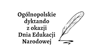 Ogólnopolskie dyktando z okazji Dnia Edukacji Narodowej, 14.10.2021