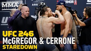 UFC 246: Conor McGregor vs. Donald Cerrone Staredown - MMA Fighting