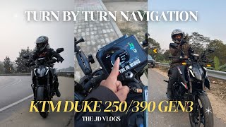 TURN BY TURN NAVIGATION || KTM DUKE 250/390GEN3 || How to connect or instal apps \u0026 navigation work