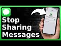 How To Stop Sharing Messages Between iPhone And iPad Or Mac