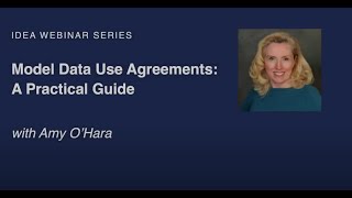 IDEA Webinar | Data Use Agreements