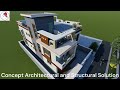 2 storey residential building with modern look