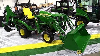 2020 John Deere 1025R Compact Utility Tractor with Loader and Backhoe - Walkaround