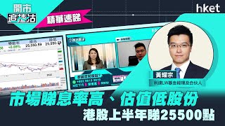 【ET開市直擊】（精華）市場睇息率高、估值低股份 港股上半年睇25500點