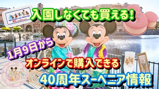 1月9日からオンラインで購入出来るスーベニア情報まとめ！パークに入園しなくても購入出来るのは嬉しい！【ディズニー40周年】