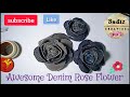 DIY Jeans flower|How to make denim flowers| #Bestoutofwaste #sadizcreations #craft #denim #diy #art