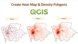 Create Heat Map and Density Polygons in QGIS