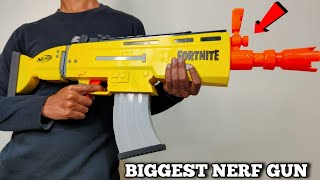 Biggest Nerf Fortnite AR-L Gun Unboxing & Testing – Chatpat toy tv