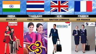 Air hostess from different countries I Best cabin Crew  #cabinecrew #airhostess #aviation #ytshorts