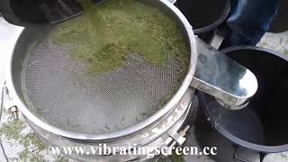 Food processing automatic vibratory sieve/separator machine for sucrose