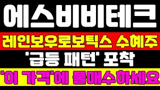 [에스비비테크 분석] 로봇 급등주 놓쳤다면 이 종목 보세요 이 가격에 매수하면 25년도는 행운입니다 #에스비비테크 #에스비비테크주가 #에스비비테크주가전망