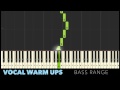 ♬ vocal warm ups 5 bass range e2 e4 major scales by soulphonic ♬