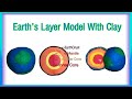 Science Earth Layer Craft / Earth Layer Clay Model /#shorts