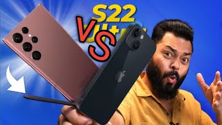 iPhone 14 pro max 🔥 vs Samsung Galaxy s22 ultra 😱@TechnicalGuruji full comparison