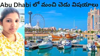 Abu Dhabi లో మంచి and చెడు విషయాలు|| @AbudhabiLife27#viralvideo# #trending#