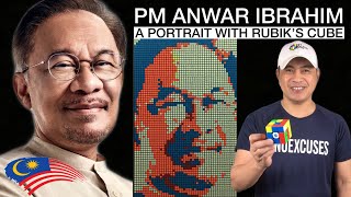 PM ANWAR IBRAHIM PORTRAIT WITH RUBIK’S CUBE | @AnwarIbrahim_my   | MY aLTeR eGo