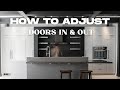 How to adjust your doors in & out | Carver Cabinetry