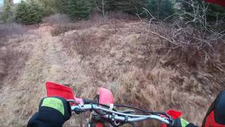 Ripping a 1999 Honda XR100 + crash