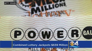 Dueling Lottery Jackpots Rise To Nearly $700 Million