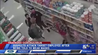 Target security guard suffers broken arm in attack by 2 men escorted out for not having masks