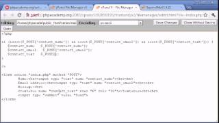 Creating a Simple Contact Form Part 2 Tutorial in PHP- MYSQL by For Student Organization