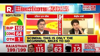 LIVE: Jyotiraditya Scindia with Arnab | 'Madhya Pradesh Election Results Exceeded My Expectations'
