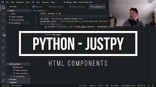 Python - JustPy - HTML Components