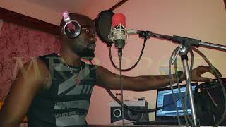 Paul Zongo in studio recording #AWESOME_IS_YOUR_NAME Song.