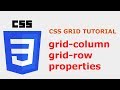 CSS Grid Layout Tutorial: grid-column and grid-row properties