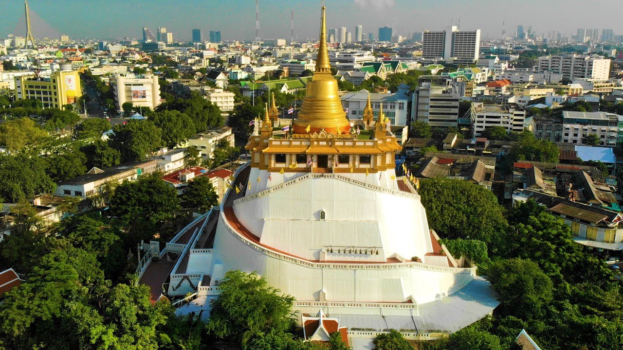 Wat Saket, Bangkok (Temple of the Golden Mount), Thailand [4K] [2022]