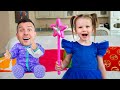 Five Kids Pretend Play with Toys and Dad + more Children's Songs and Videos