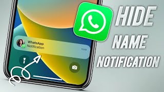 How To Hide Name Notifications On iPhone | How to hide name on whatsapp notification iphone