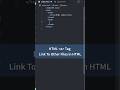 Link to Other Files in HTML, a Tag  | HTML Tutorial for Beginners #html