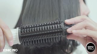 The Ionic Pro Hot Brush \u0026 Flat Iron is a new hair styling tool that straightens