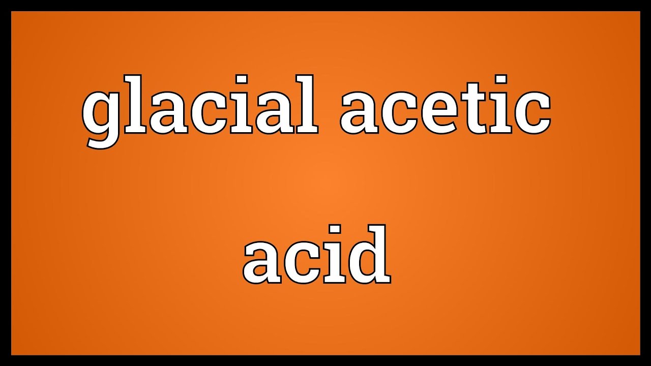 Glacial Acetic Acid Structure