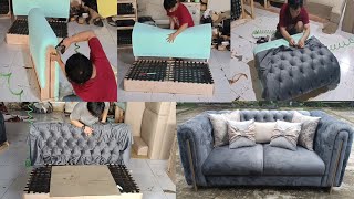 Part 2 | membuat sofa model baru | cara membuat sofa sendiri