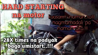 HARD STARTING NA MOTOR/ paano ayusin ang hard starting