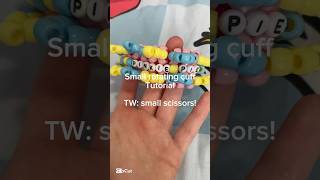 Small Rotating Cuff Kandi Tutorial #kandi #scenekid #smallbusiness #scenecore #preppy kandikid
