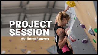 Emma tries hard on her indoor bouldering project | Psychi