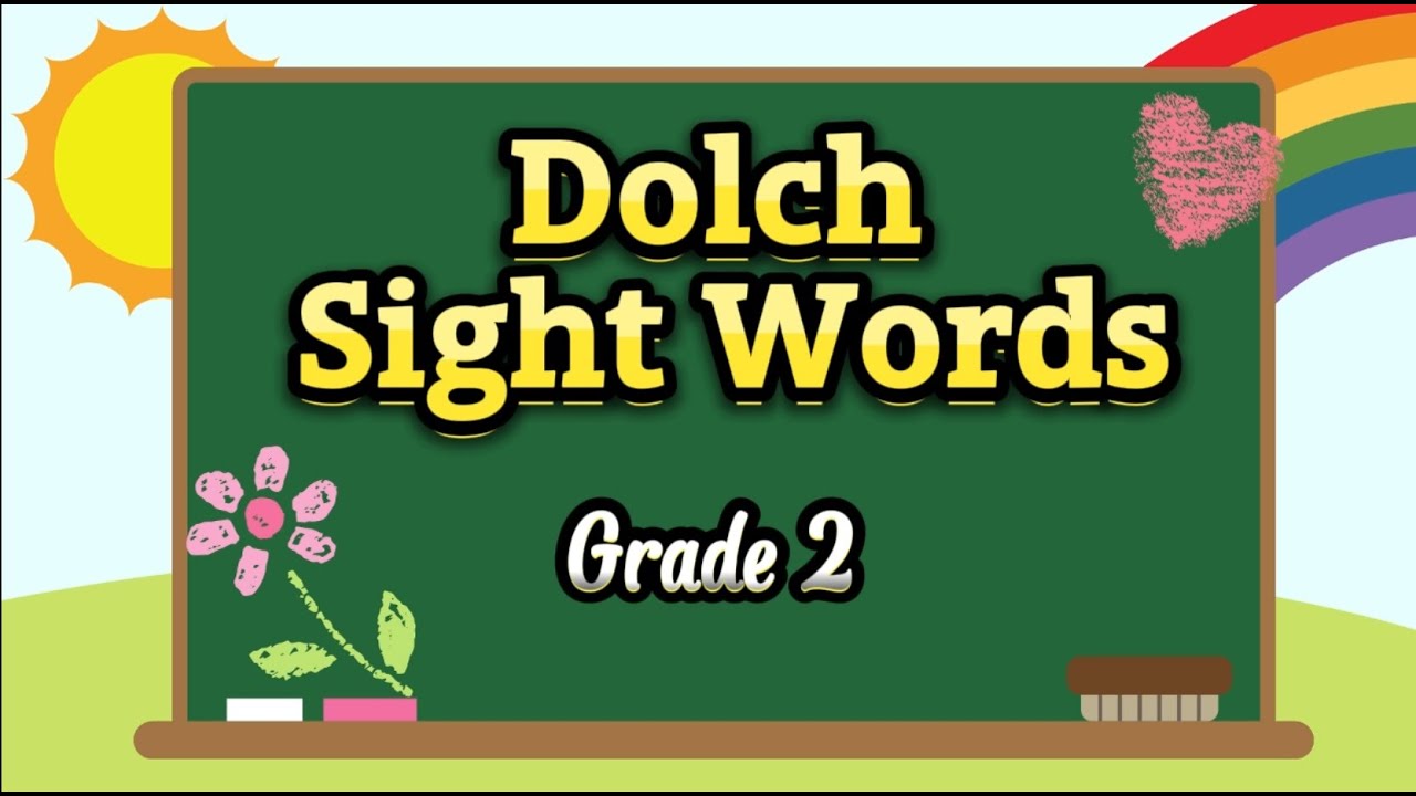 Dolch Sight Word Grade 2 Youtube