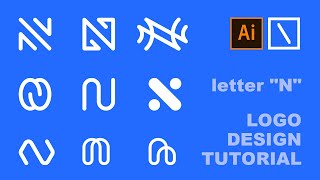 Letter N Logo Design | Adobe Illustrator Tutorial