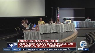 Ann Arbor School Board bans guns on school property