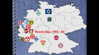 Alle Teams, Alle Logos der Fußball Bundesliga Geschichte auf einer Karte!
