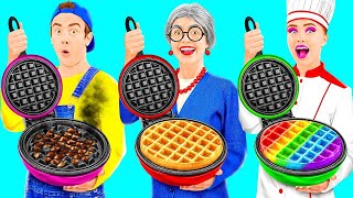 Me vs Grandma Cooking Challenge  Simple Secret Kitchen Hacks and Tools by Fun Challenge
