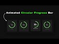 How To Make Circular Progress Bar Using HTML CSS JavaScript