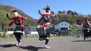 鬼柳鬼剣舞　三番庭の狂い　北上展勝地さくらまつり　2019