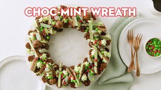 Easy choc-mint dessert wreath for Christmas | taste.com.au