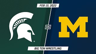 Select Matches: Michigan State vs. Michigan | Big Ten Wrestling | Feb. 13, 2022