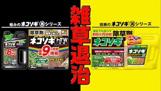 レインボー薬品 除草剤 ネコソギ シリーズ　雑草対策「極みの黒と、信頼の黄色」あなたはどっち？